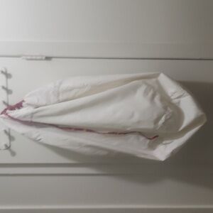 Pier 1 imports Pink flower Hamper Bag 25" x 30" 100% Cotton Drawstring